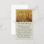 Beautiful Sunlit Aspen Forest Memorial Card