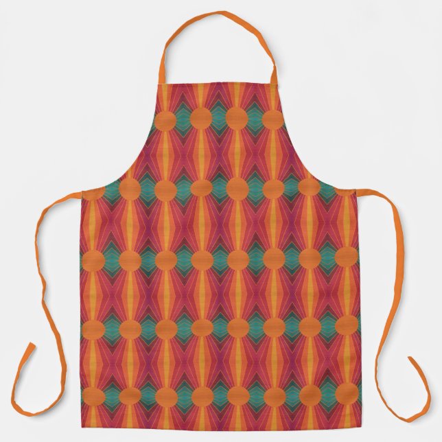 Beautiful Sunny Sun Rays Southwestern Folk Art Apron (Front)