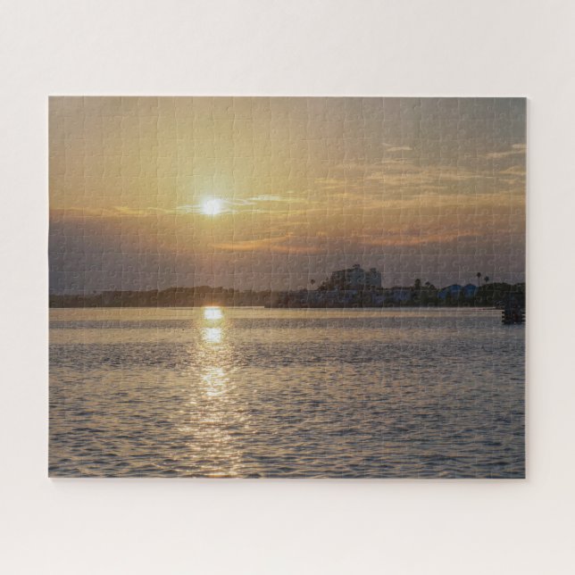 Beautiful sunrise at Dunedin Causeway Jigsaw Puzzle (Horizontal)
