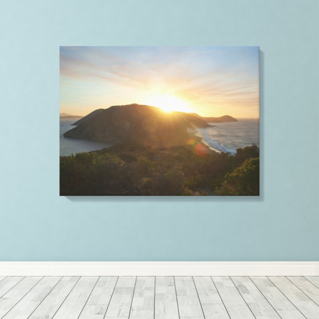 Beautiful Sunrise Landscape Panorama Australia Canvas Print (Insitu(Wood Floor))