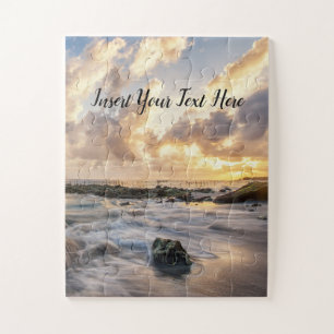 Beautiful sunrise over beach - Nusa Penida Bali In Jigsaw Puzzle