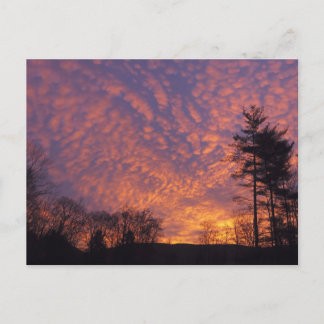 Beautiful Sunrise Sky with Clouds Photo Postcard