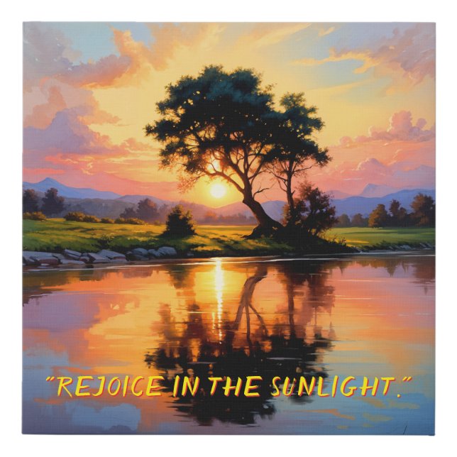 Beautiful Sunrise Wall Art Painting for Home Decor (Front)