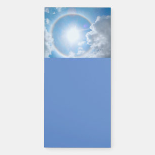 Beautiful Sun's Halo Magnetic Notepad