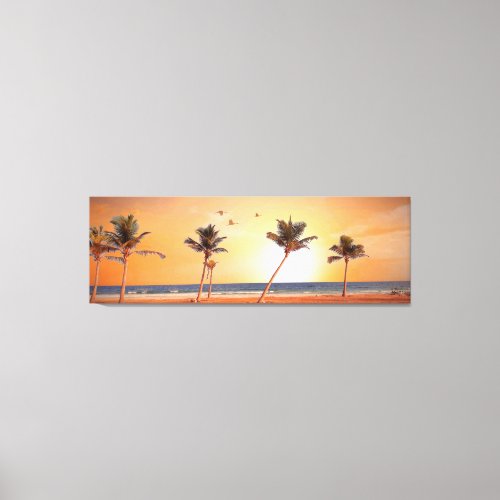 BEAUTIFUL Sunset At The Beach NATURE Poster Canvas Print