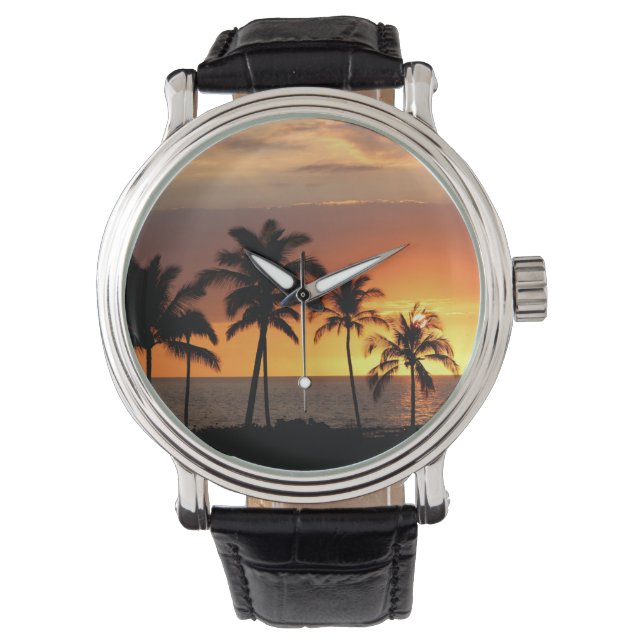 Beautiful Sunset at the Beach  Watch (Front)