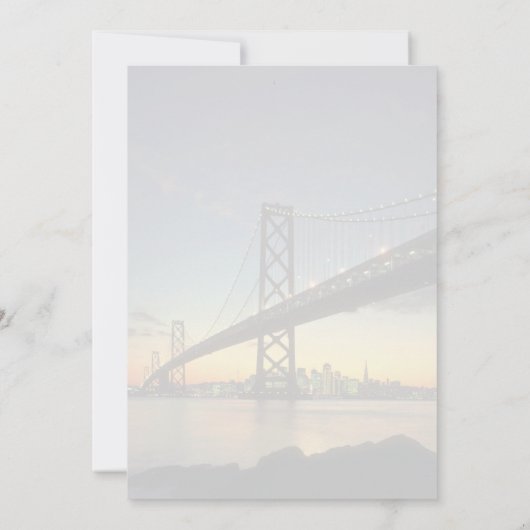 Beautiful Sunset: Bay Bridge, San Francisco, Calif (Back)