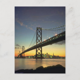 Beautiful Sunset: Bay Bridge, San Francisco, Calif Postcard