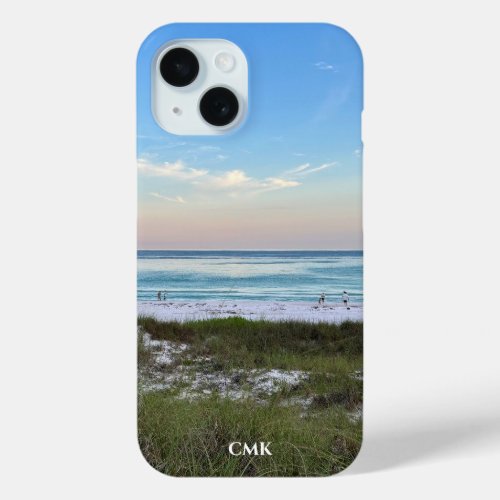 Beautiful Sunset Beach Photography Personalized iPhone 15 Case