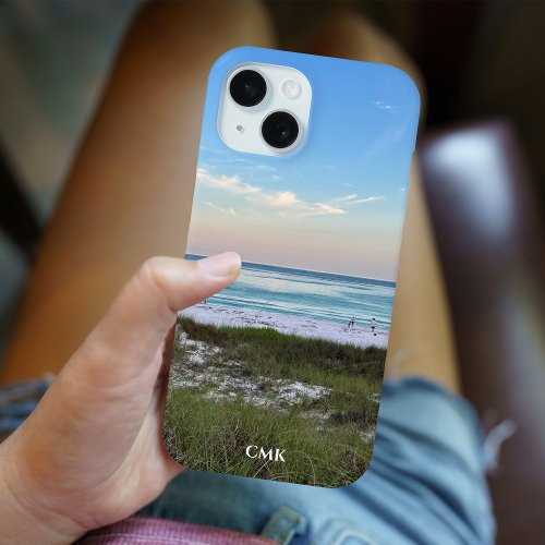 Beautiful Sunset Beach Photography Personalized iPhone 15 Case