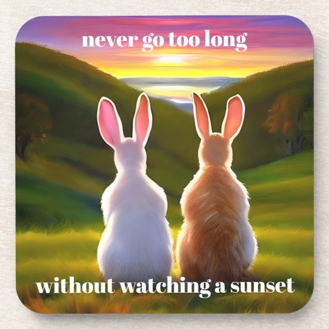Beautiful Sunset Beverage Coaster (Front)