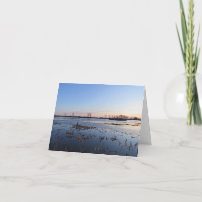 Beautiful Sunset - Blank Greeting Card (Front)