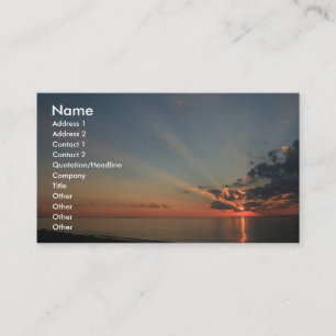 Beautiful Sunset Business Card