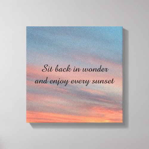 Beautiful Sunset Canvas Print