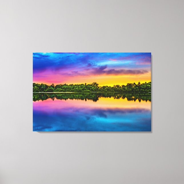 Beautiful sunset canvas print (Front)