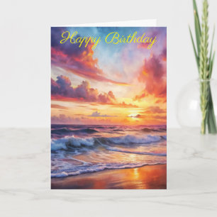 Beautiful Sunset Card