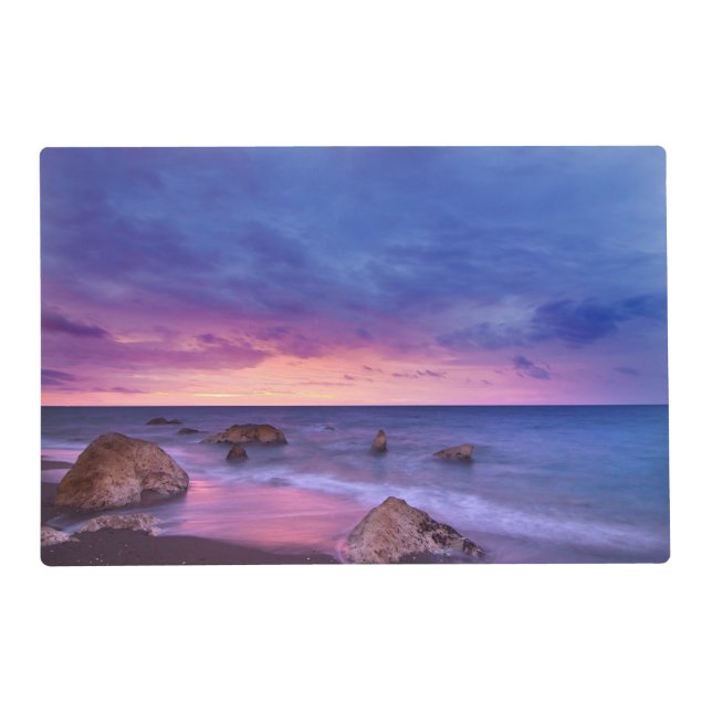Beautiful Sunset Coastal Photograph Placemat (Front)