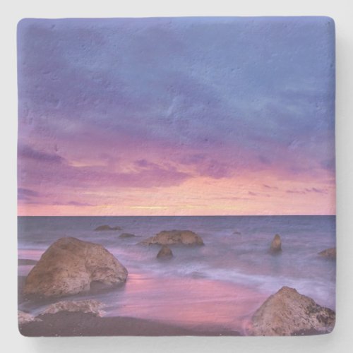 Beautiful Sunset Coastal Photograph Stone Coaster