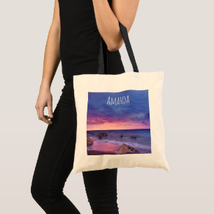 Beautiful Sunset Coastal Photograph Tote Bag
