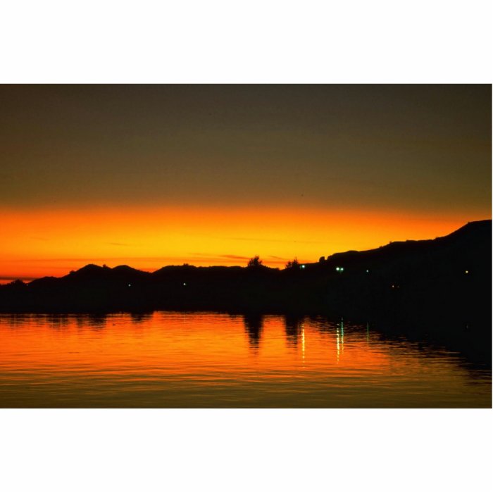 Beautiful Sunset Colorado River, Parker, Arizona Photo Sculpture