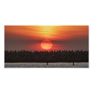 Beautiful Sunset Colors - Marina Del Rey, CA Photo Print