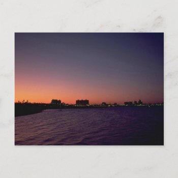 Beautiful Sunset: Corpus Christi  Twighlight  Texa Postcard by inspirelove at Zazzle