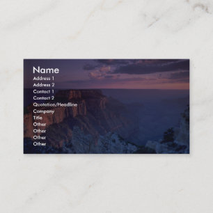 Beautiful Sunset: Grand Canyon, Arizona Business Card
