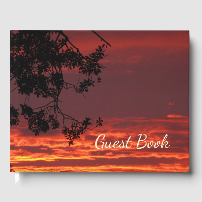 Beautiful Sunset Guest Book (Front)
