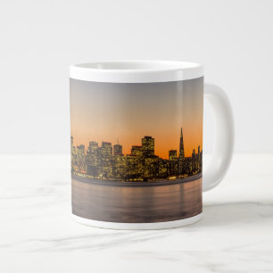 Beautiful sunset in San Francisco Giant Coffee Mug
