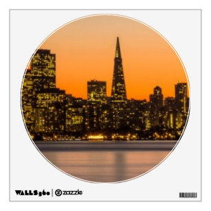 Beautiful sunset in San Francisco Wall Sticker