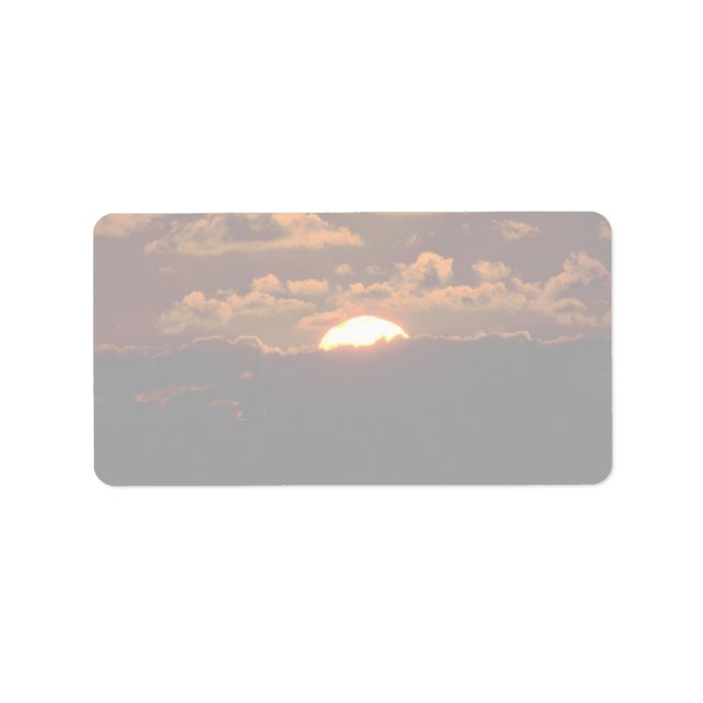 Beautiful Sunset: Maui, Hawaii Label (Front)