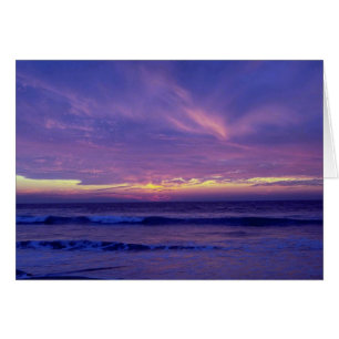 Beautiful Sunset: Mission Beach, San Diego, Califo Cards