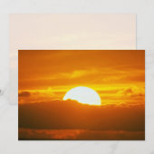 Beautiful Sunset: Moorea, outer reef pass, Tahiti (Front/Back)