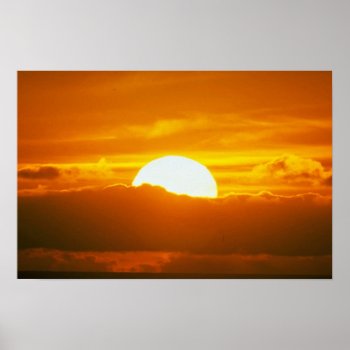 Beautiful Sunset: Moorea  Outer Reef Pass  Tahiti Poster by inspirelove at Zazzle