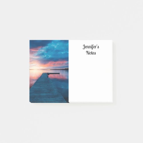 Beautiful Sunset on a Calm Lake Post_it Notes