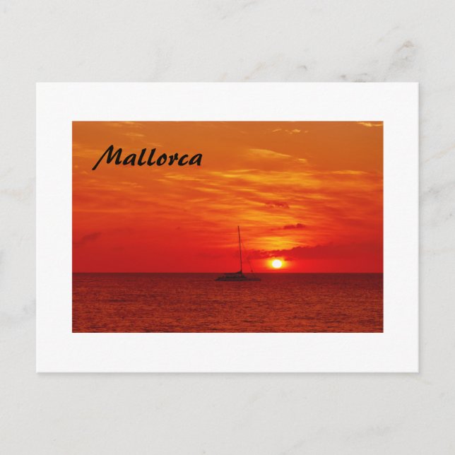 Beautiful Sunset on Mallorca - Postcard (Front)
