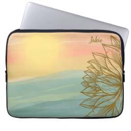 Beautiful Sunset over Flowered Waters     Laptop Sleeve