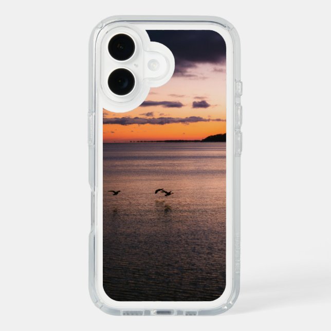 Beautiful Sunset Over Lake Ontario With Birds Speck iPhone Case (Front)