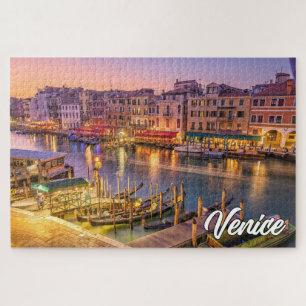 Beautiful Sunset Over Venice, Italy Jigsaw Puzzle