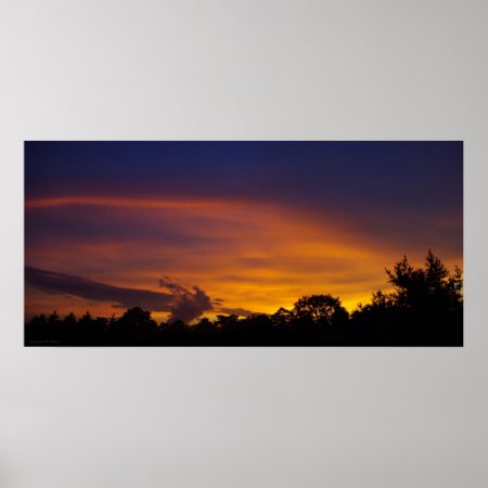 Beautiful Sunset Panorama Poster