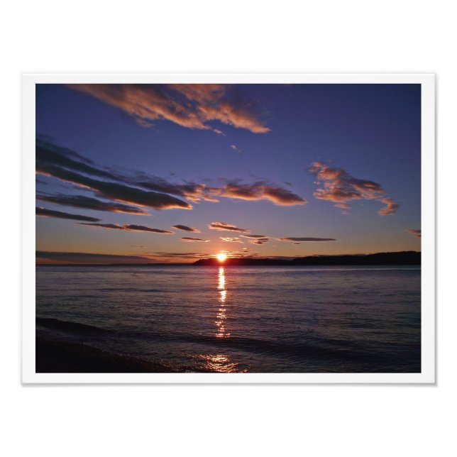 Beautiful Sunset Photo Print (Front)