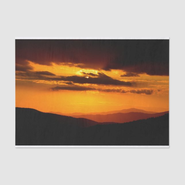 Beautiful sunset photo tissue paper (Front)