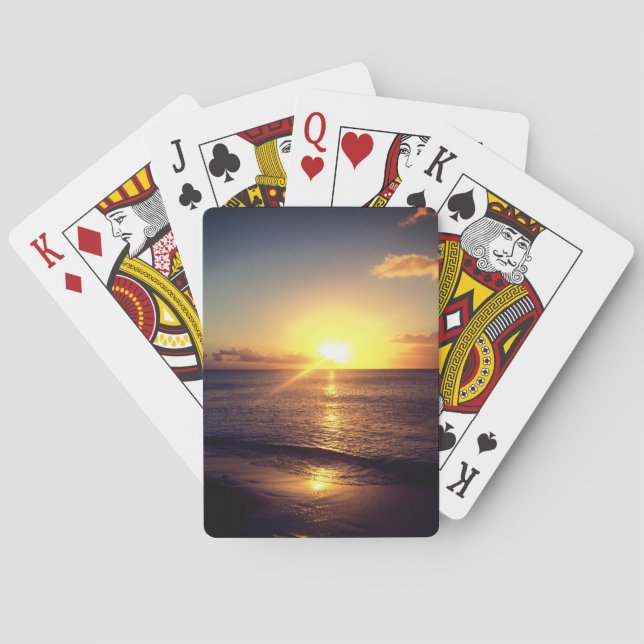 Beautiful Sunset Poker Cards (Back)