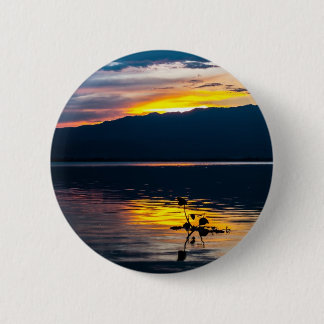 Beautiful Sunset Scenic Landscape Photographic Art Pinback Button