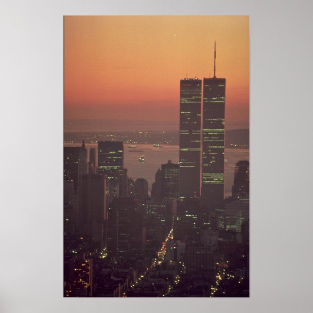 Beautiful Sunset: Sunset on the World Trade Center Poster (Front)