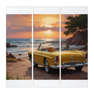 Beautiful sunset triptych