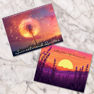 Beautiful Sunsets and Quotes Calendar