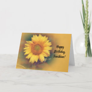 Beautiful Sunshine Sunflower Birthday Card