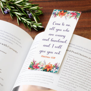 Beautiful Surrendering To God Bible Verse Bookmarks