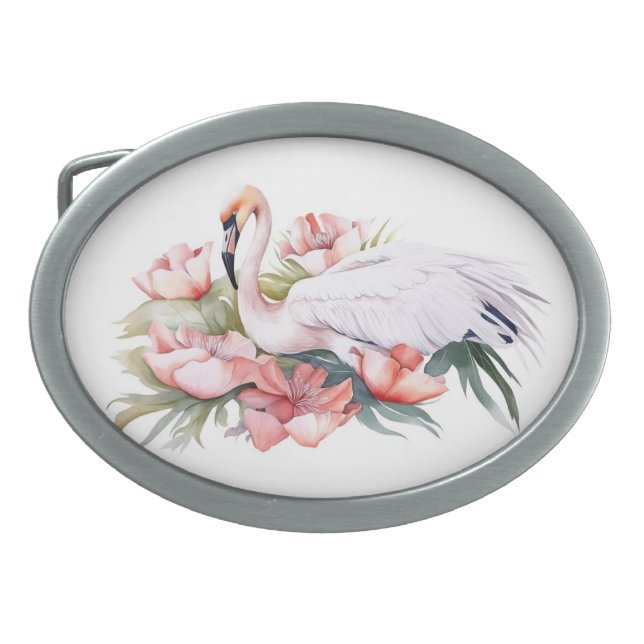 Beautiful Swan  Belt Buckle (Front)